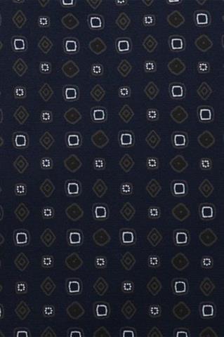 Granatowa koszula męska z drobnym wzorem 93254 - 346321