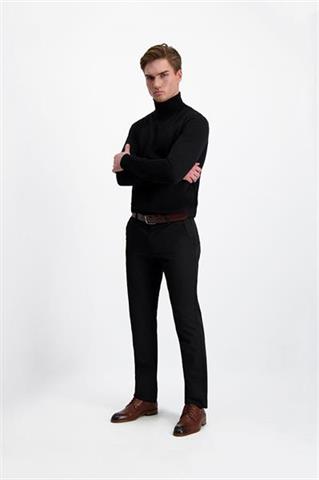 Czarne spodnie męskie chinos 64583 - 347781