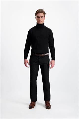 Czarne spodnie męskie chinos 64583 - 347801