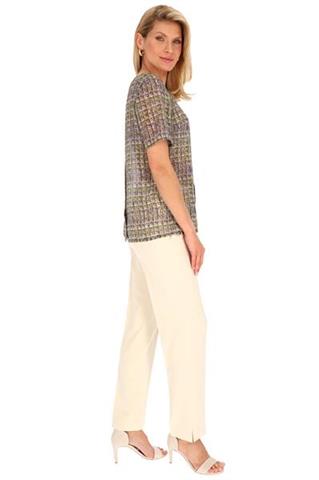 Zwiewna bluzka z krótkim rękawem 58601 - 350721