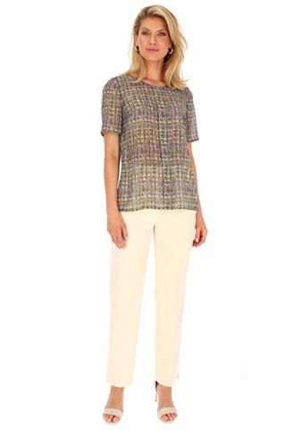 Zwiewna bluzka z krótkim rękawem 58601 - 350741