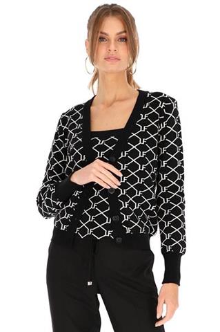Czarny kardigan damski 58592 - 351451
