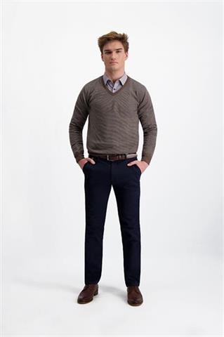 Granatowe spodnie chinos 64581 - 351661