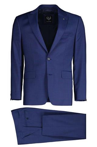 Wełniany garnitur w kratę 35256 - 352201