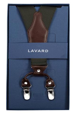 Oliwkowe szelki męskie 57441 - 352901