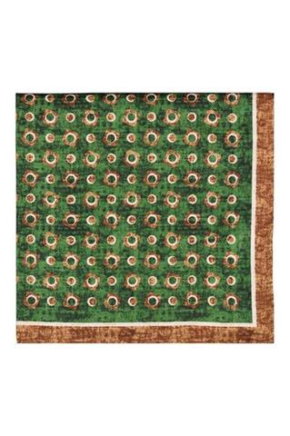 Zielona poszetka we wzory 57466 - 353231