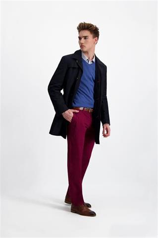 Granatowy płaszcz męski 29829 - 354731