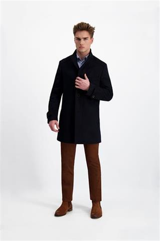 Granatowy płaszcz męski 29828 - 354771