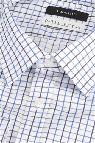 Koszula męska w okienkową kratę 93273 - 355241