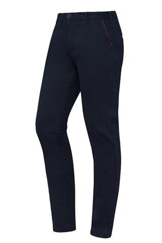 Granatowe spodnie męskie Chinos Print 64604 - 35581