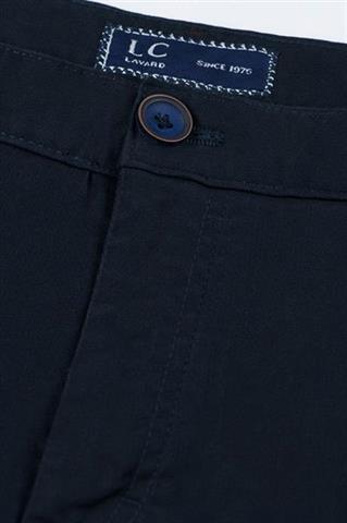 Granatowe spodnie męskie Chinos Print 64604 - 35611