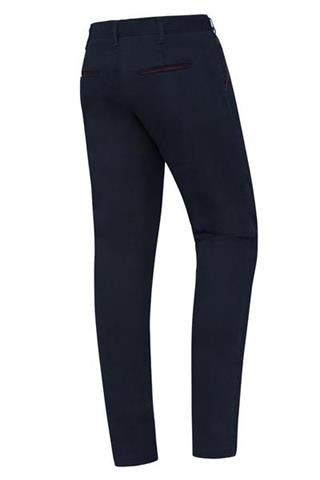 Granatowe spodnie męskie Chinos Print 64604 - 35621