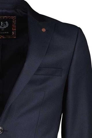 Granatowy garnitur z wełny jagnięcej 35285 - 358571