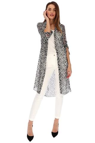 Koszulowa tunika we wzór zebry 58627 - 359841