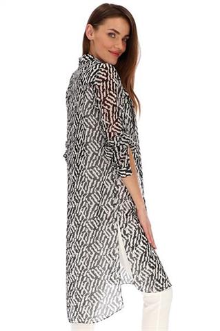 Koszulowa tunika we wzór zebry 58627 - 359881