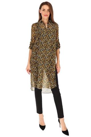 Koszulowa tunika we wzór panterki 58602 - 359911