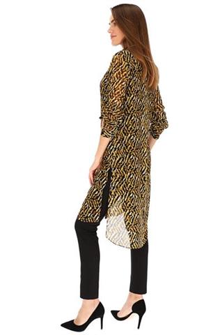 Koszulowa tunika we wzór panterki 58602 - 359921