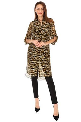 Koszulowa tunika we wzór panterki 58602 - 359931