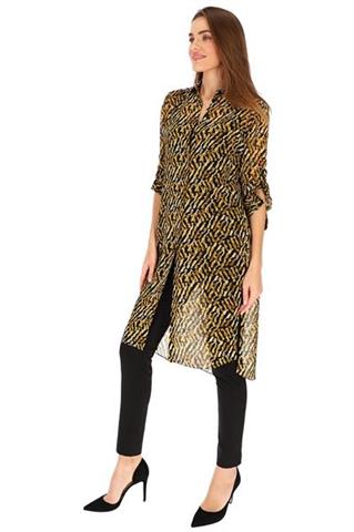 Koszulowa tunika we wzór panterki 58602 - 359941