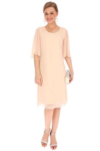 Elegancka sukienka w kolorze pudrowego różu 58622 - 360091