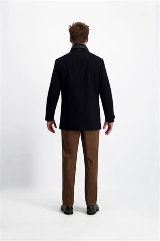 Granatowy płaszcz 29717 - 360751