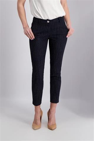 Granatowe spodnie damskie 84777 - 363571