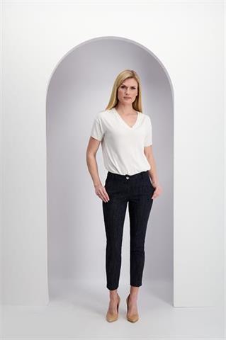 Granatowe spodnie damskie 84777 - 363601