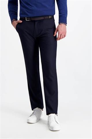 Granatowe spodnie Chinos Monti 64585 - 364711