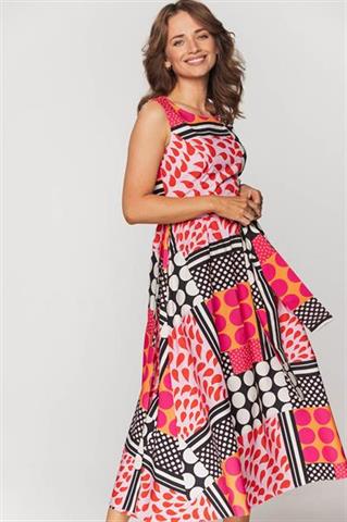 Rozkloszowana sukienka midi 58643 - 367051