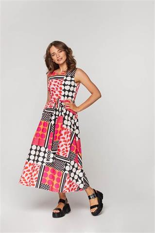 Rozkloszowana sukienka midi 58643 - 367071