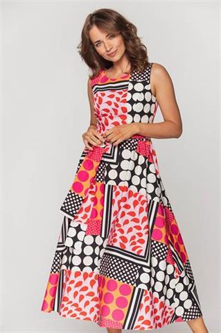 Rozkloszowana sukienka midi 58643 - 367081