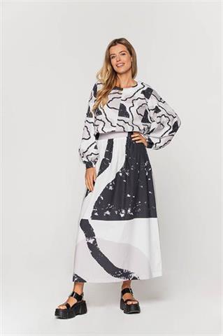 Spódnica maxi we wzory 58647 - 367361