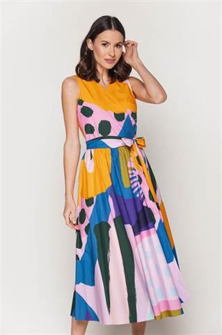 Rozkloszowana sukienka midi 58656 - 367891