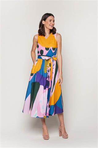 Rozkloszowana sukienka midi 58656 - 367941