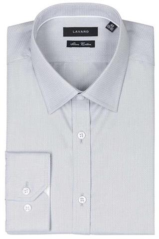 Szara koszula męska z delikatną fakturą 92989 - 36891