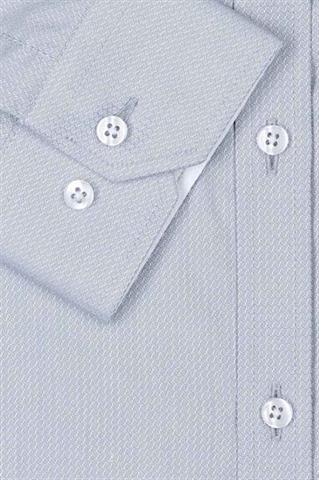 Szara koszula męska z delikatną fakturą 92989 - 36921