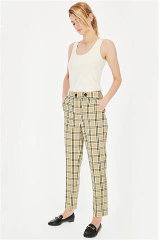 Spodnie damskie w kratę 58669 - 370801