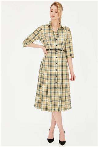 Sukienka w kratę 58671 - 370991