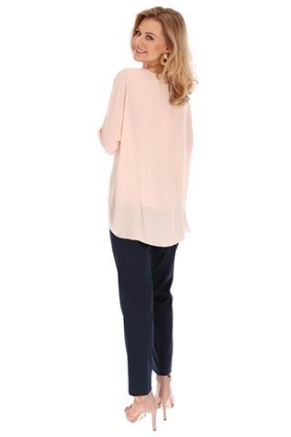 Elegancka bluzka w odcieniu pudrowego różu 58675 - 371321