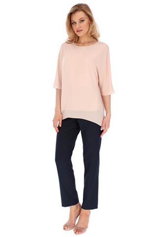 Elegancka bluzka w odcieniu pudrowego różu 58675 - 371341