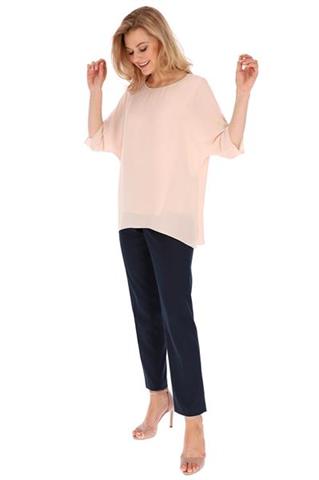 Elegancka bluzka w odcieniu pudrowego różu 58675 - 371351