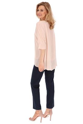 Elegancka bluzka w odcieniu pudrowego różu 58675 - 371361