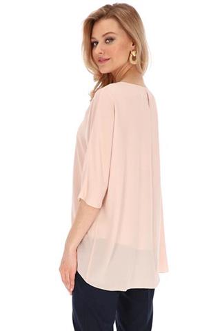 Elegancka bluzka w odcieniu pudrowego różu 58675 - 371371