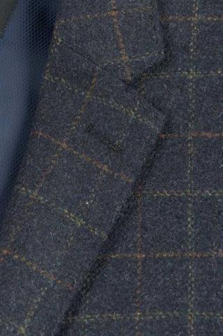 Granatowa marynarka w kratę 45145 - 37141