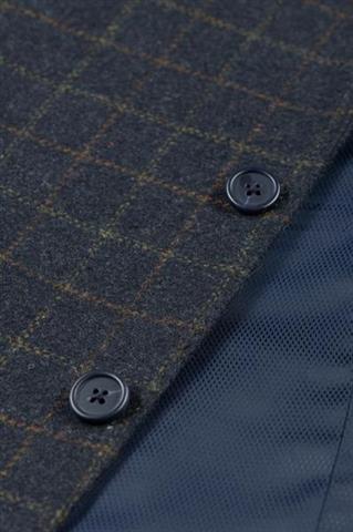 Granatowa marynarka w kratę 45145 - 37161