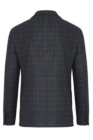 Granatowa marynarka w kratę 45145 - 37171