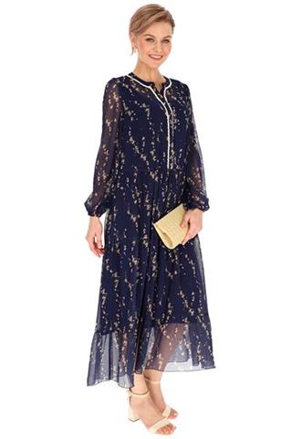 Elegancka granatowa sukienka 58681 - 371791
