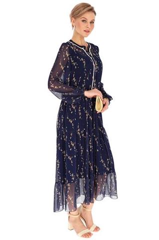 Elegancka granatowa sukienka 58681 - 371811