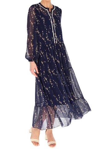 Elegancka granatowa sukienka 58681 - 371851