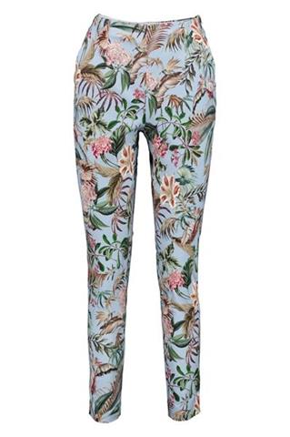 Spodnie damskie w roślinny wzór 85901 - 373041